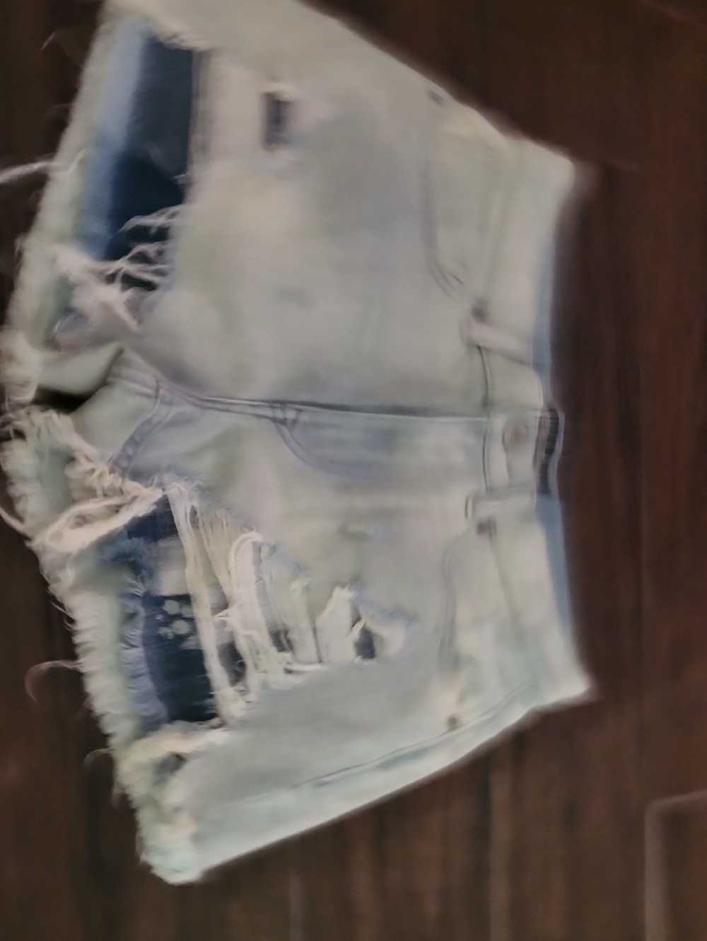 Express Light Wash Distressed Denim Shorts